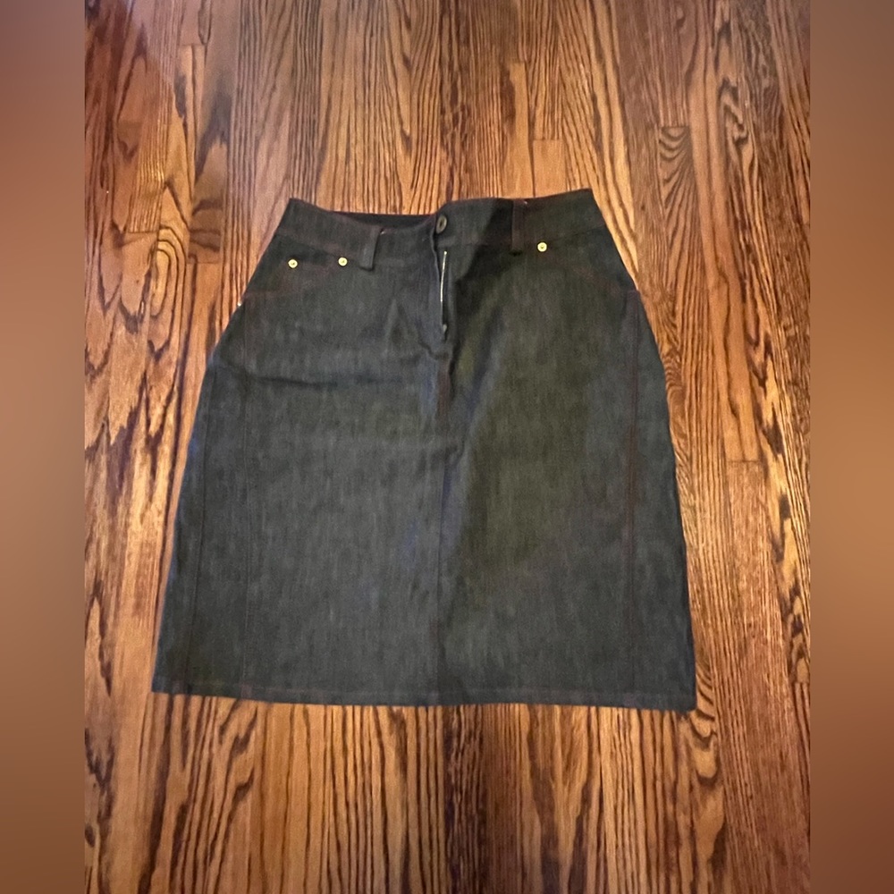 St John Sport Denim Skirt size small